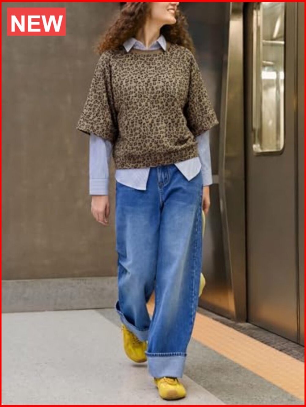 Oversized Half Sleeve Crew Neck Boxy Tee Tunic Top - Picture 4 of 7